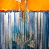 Narcissus Drowning In His Own Reflection, 2015, oil on canvas, 60x50