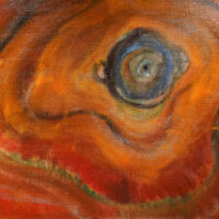 Narcissus In Hot Summer Water, 2015, oil on canvas, 30x40