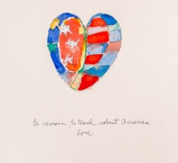 To remain, to teach robust America love Robust American Love, 2004, watercolor, 15x11 in.